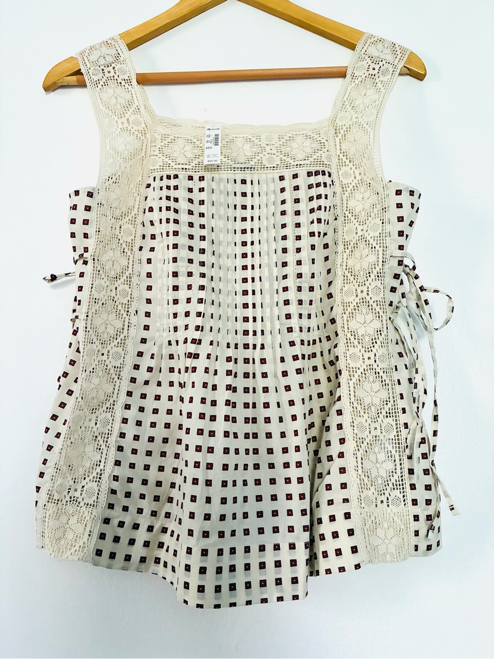 Madewell Women’s The Sophie Top.Cottagecore.Vintage Ivory. S. NWT. - Picture 8 of 16
